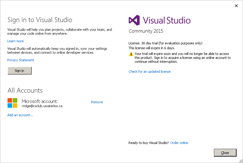 Visual studio 2015 product key free key
